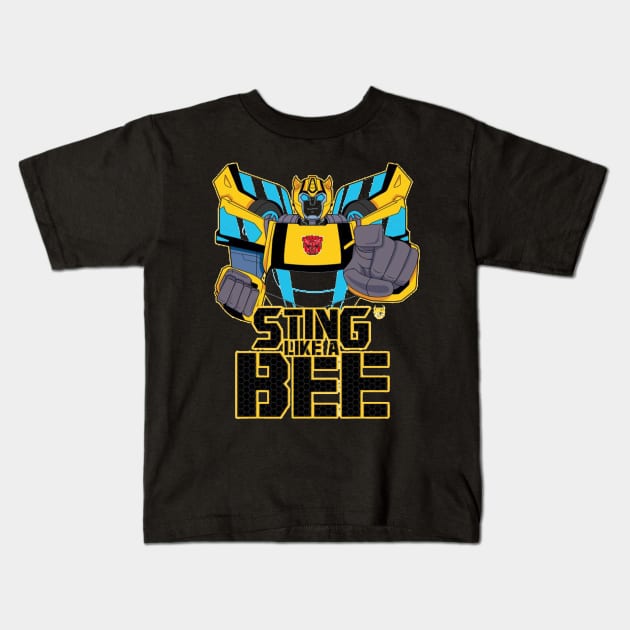 Sting Like A Bee Kids T-Shirt by Meraki01